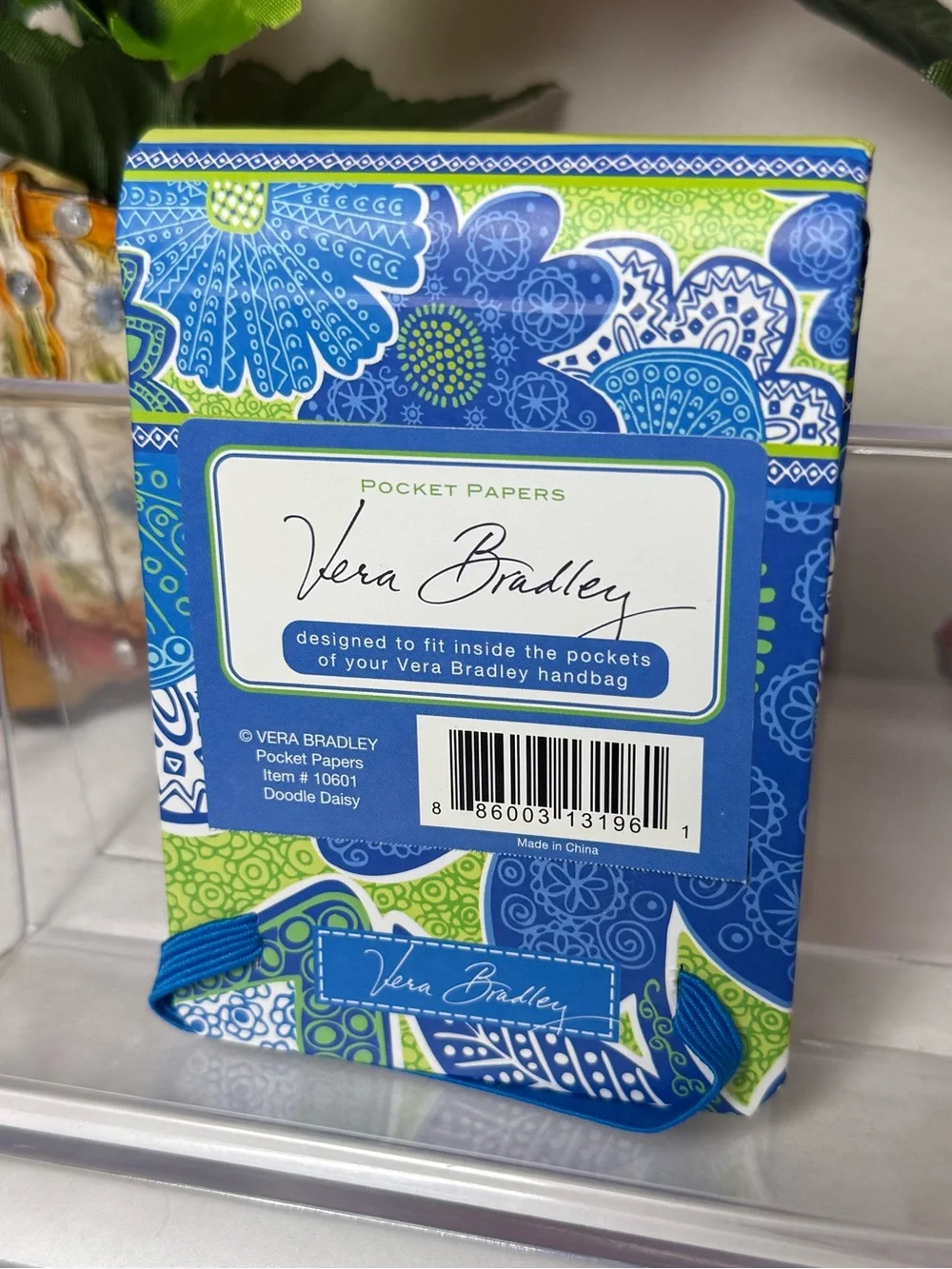 NWT Vera Bradley Doodle Daisy Pocket Paper NIP